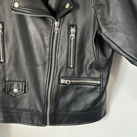 Torrid 1X Faux Leather Moto Jacket Black - Picture 3 of 10